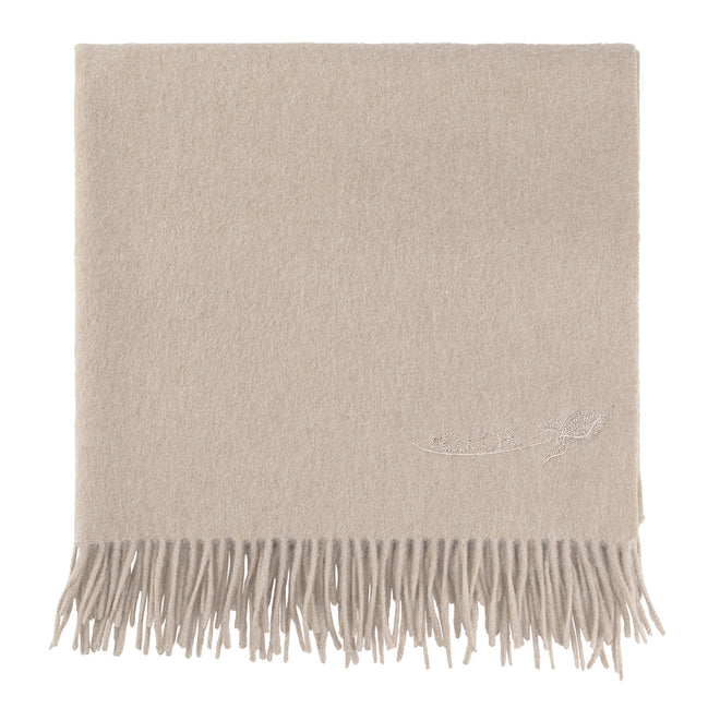 blanket lambswool - taupe