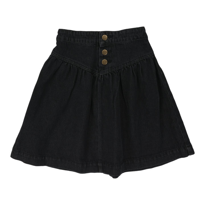 skirt denim - black