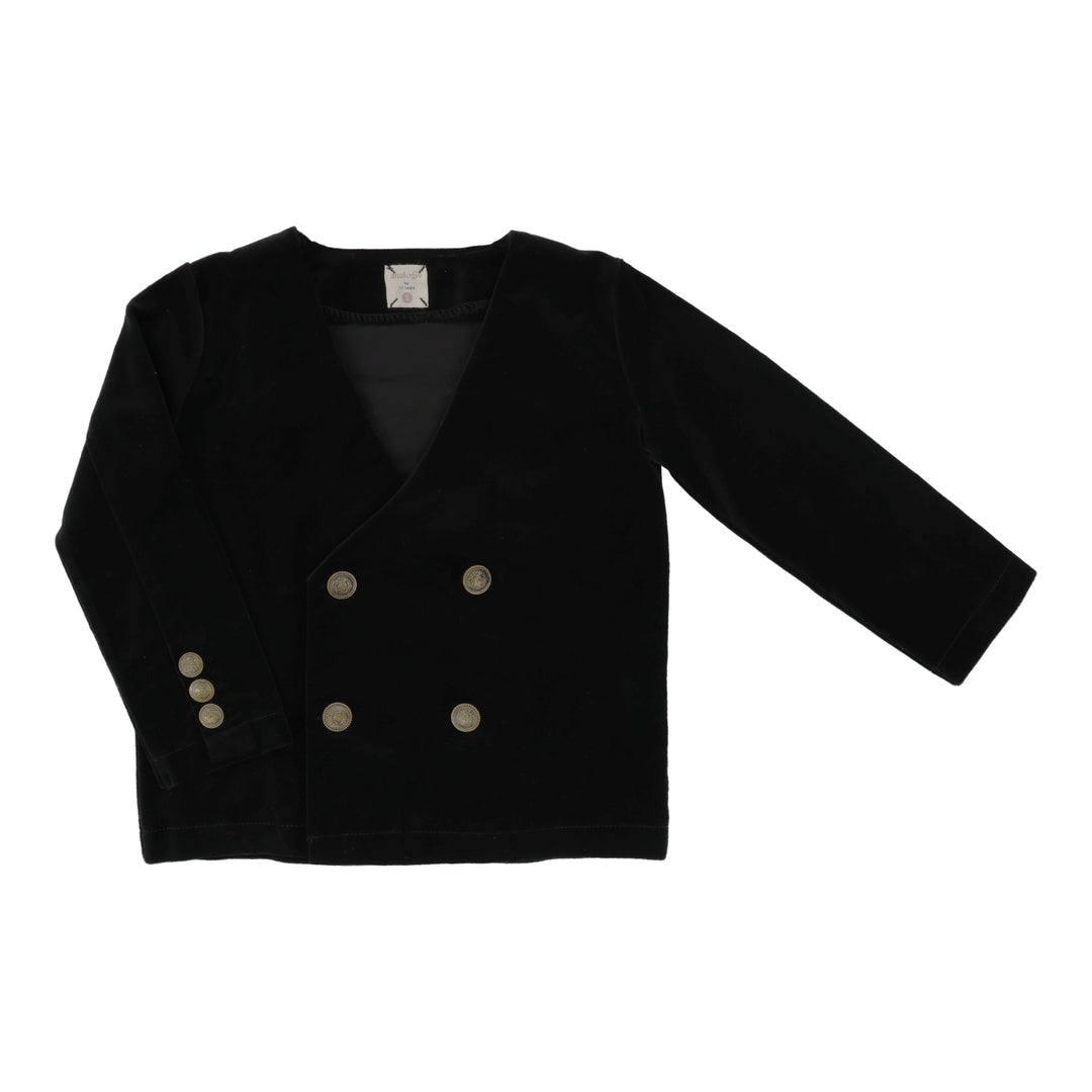 blazer velvet - black