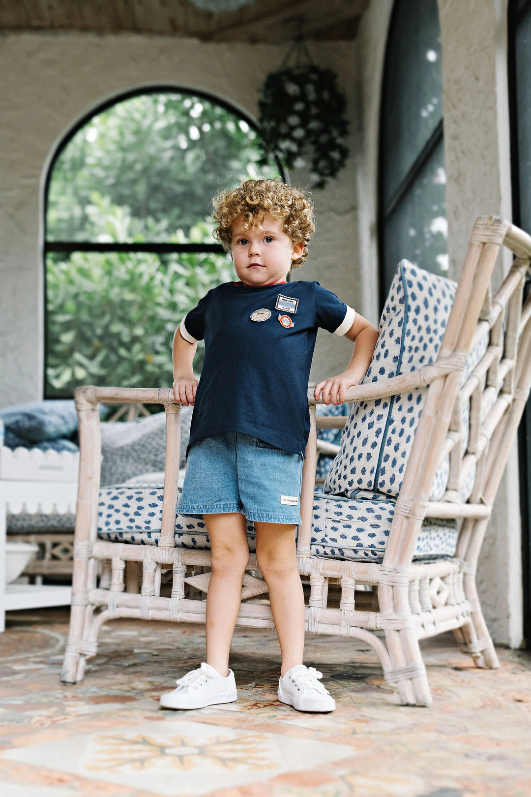 shorts denim city - mid blue wash