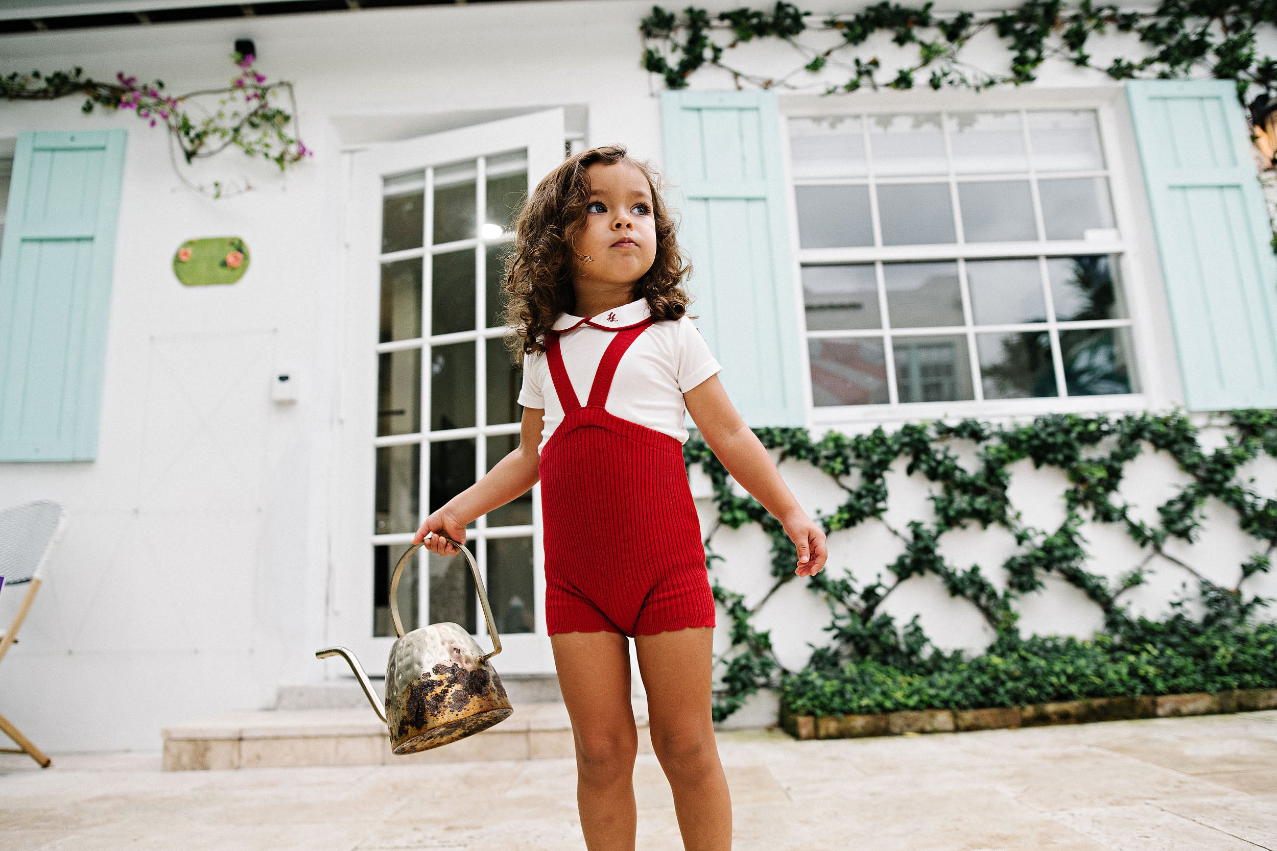 leggings ribbed knit scallop suspender shorts - red – Lily and Todd