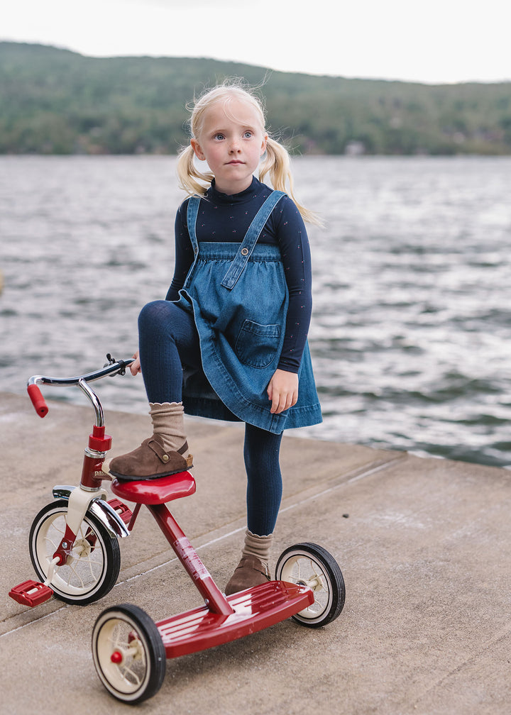 dress denim jumper - blue denim