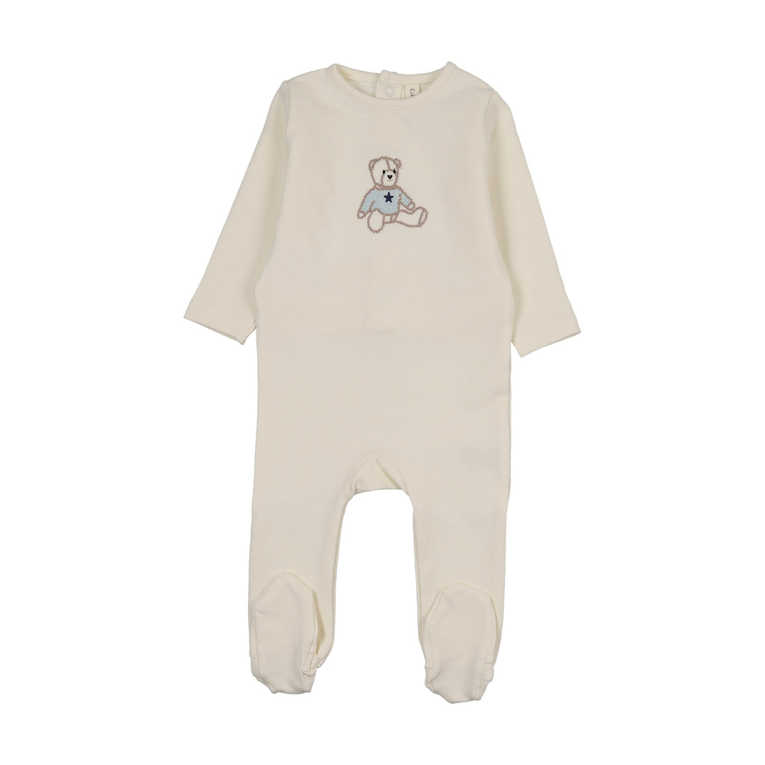 footie sweet bear - blue
