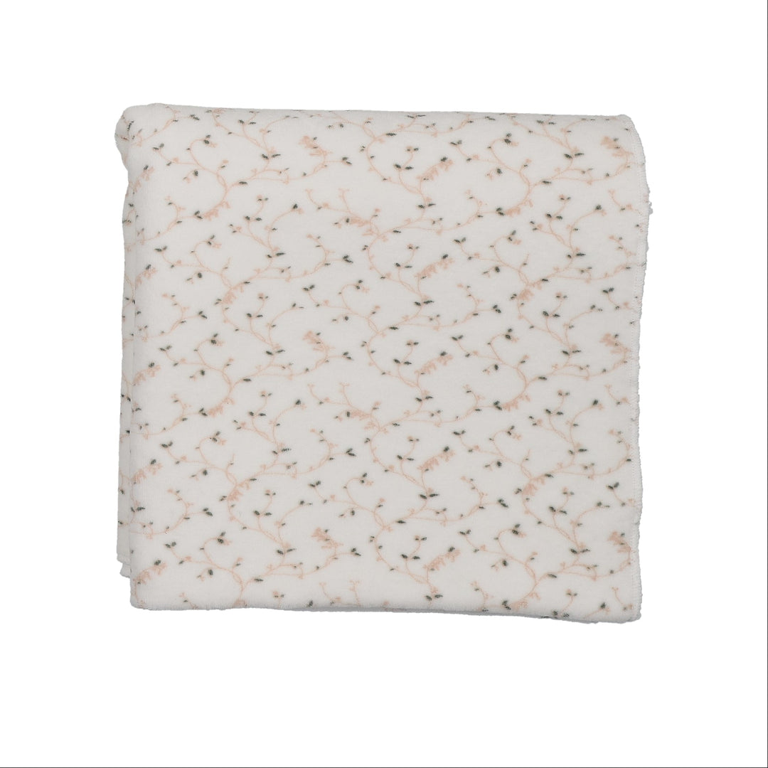 swaddle branch print - cream/pink