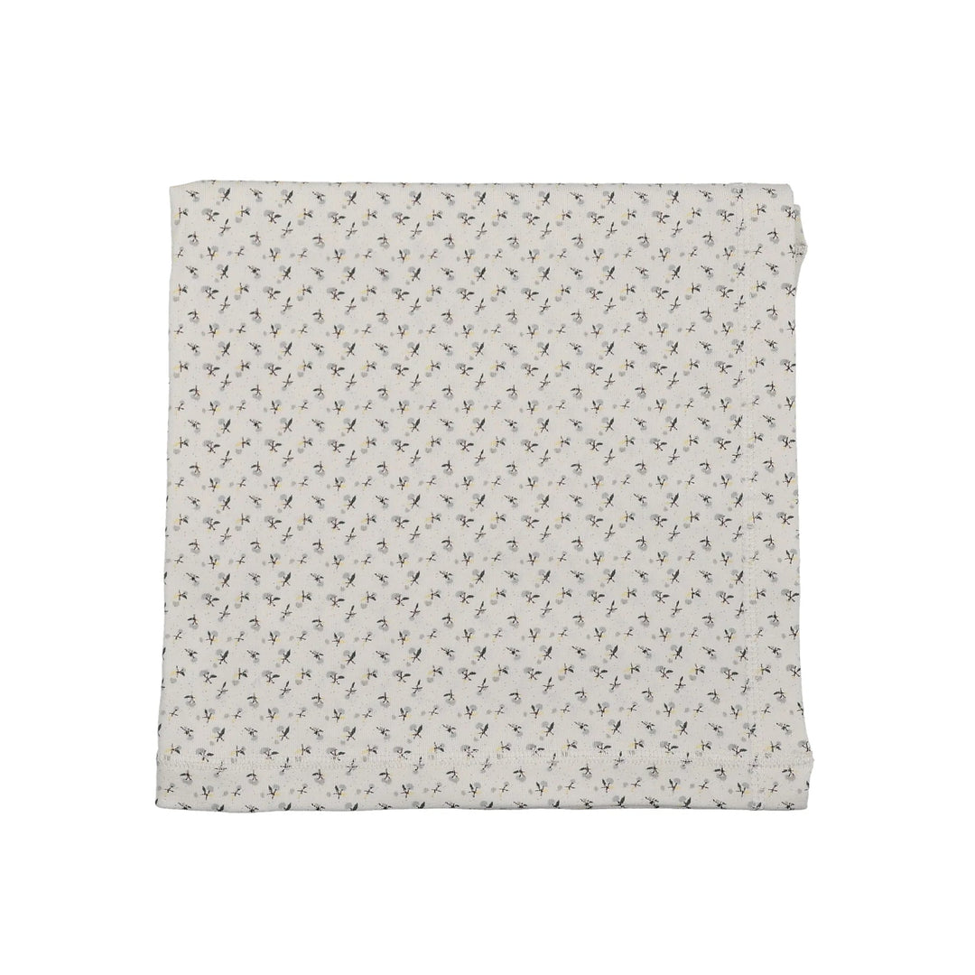 swaddle cherry blossom - cream/blue