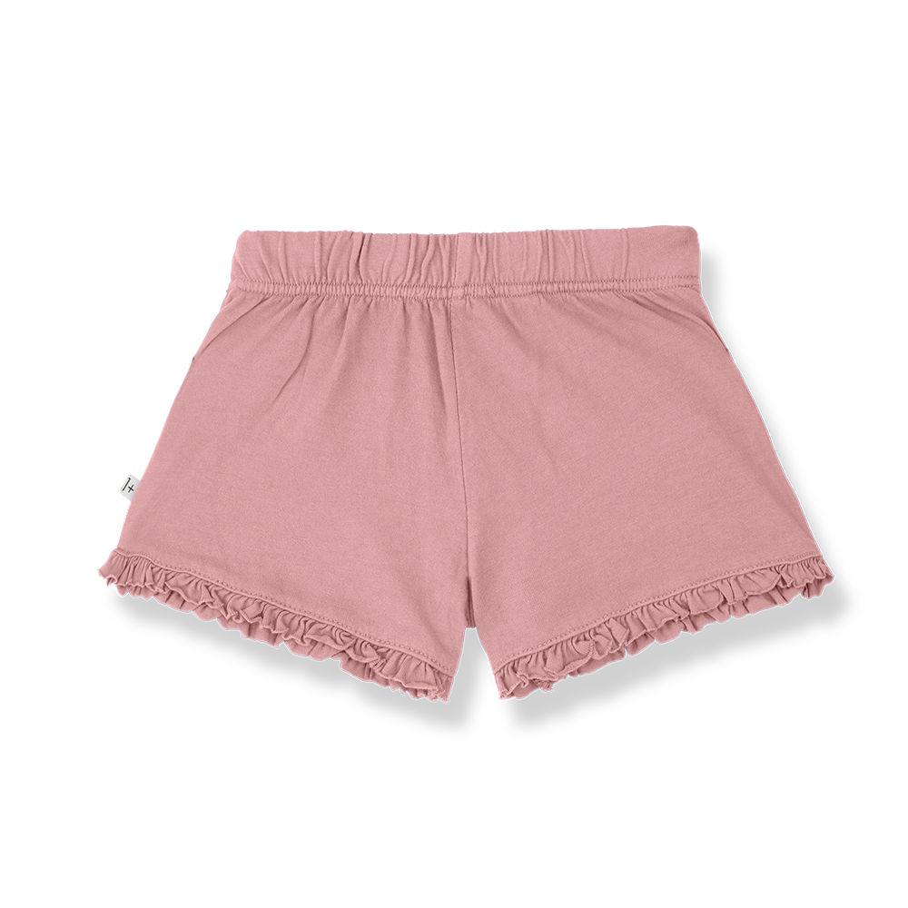 set outfit frill tee and shorts - strawberry