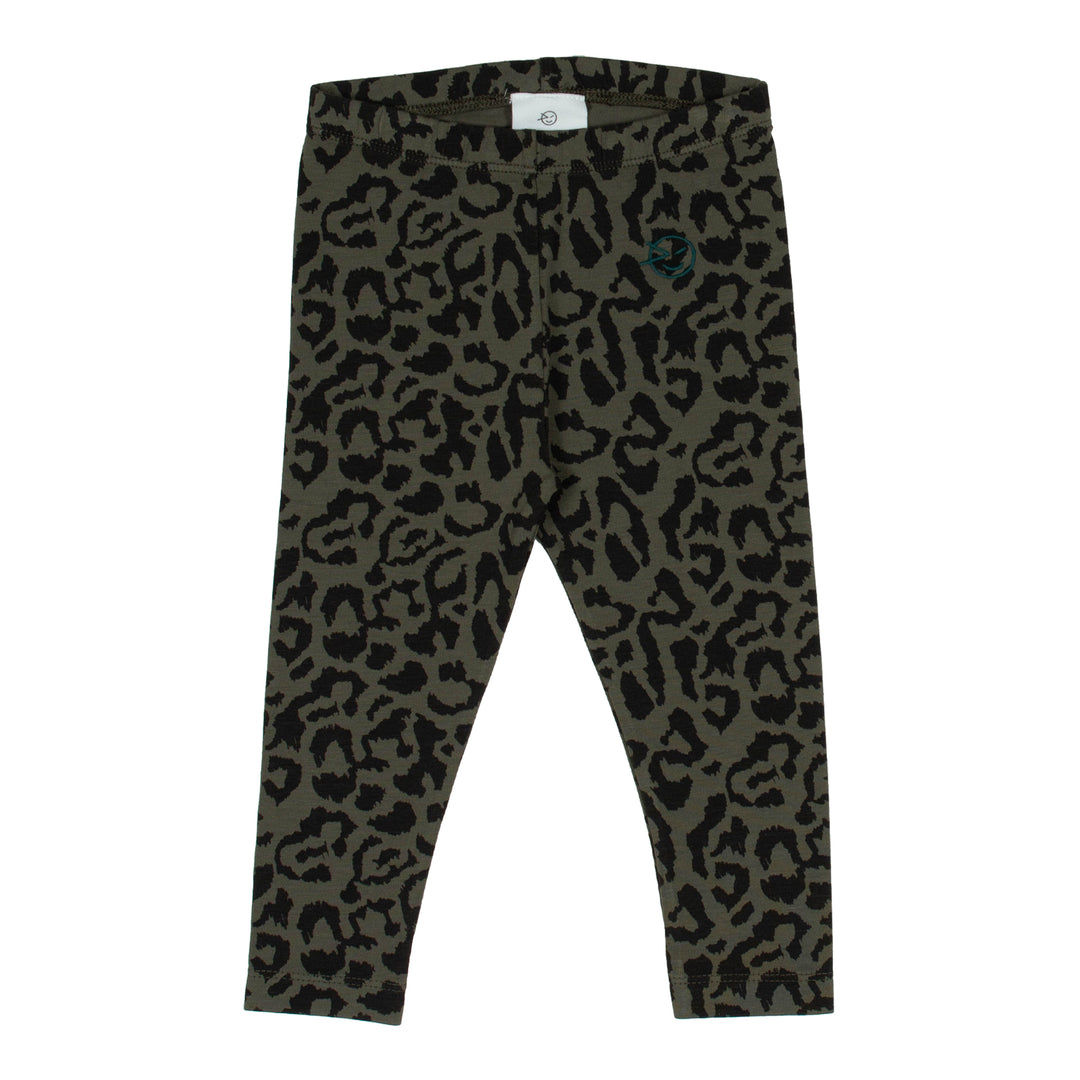 set outfit leopard top and legging - khaki leopard