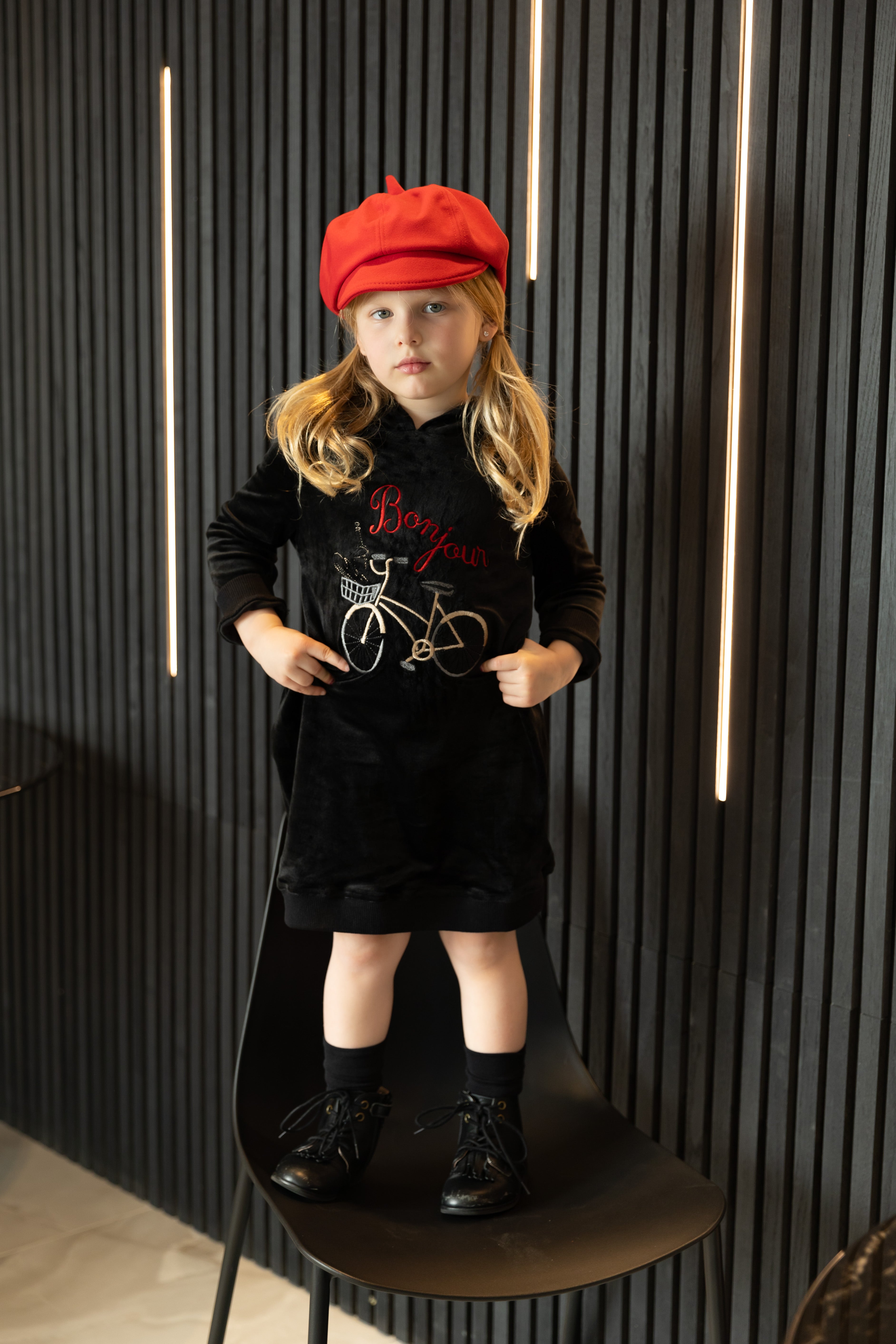 ワンピース june-littlecloset Lily / mat navy Lily / mat navy | june -little closet-