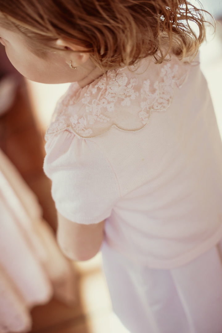 cardigan mayfair s/s knit - rose