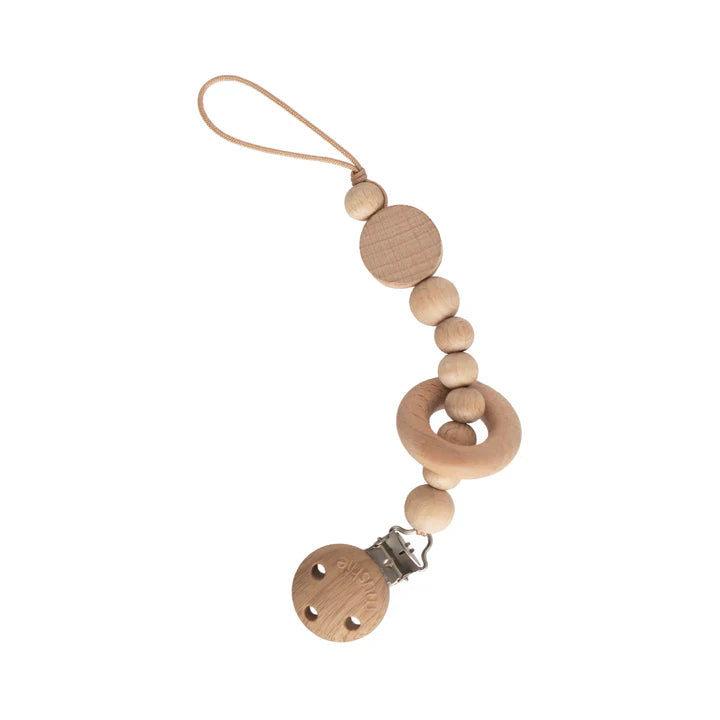 pacifier clip silicone mila - natural