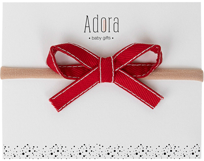 baby band mini ribbon - red – Lily and Todd