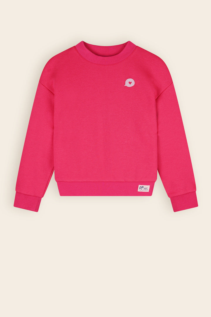 top l/s sweat mon cherie - azalea pink-269