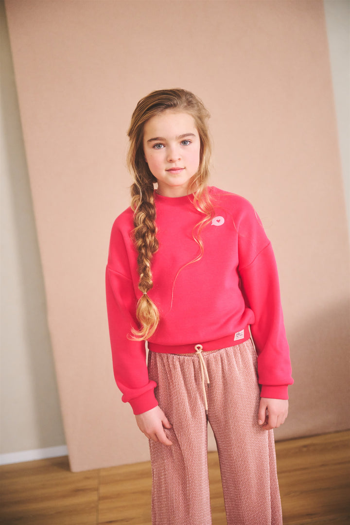 top l/s sweat mon cherie - azalea pink-269