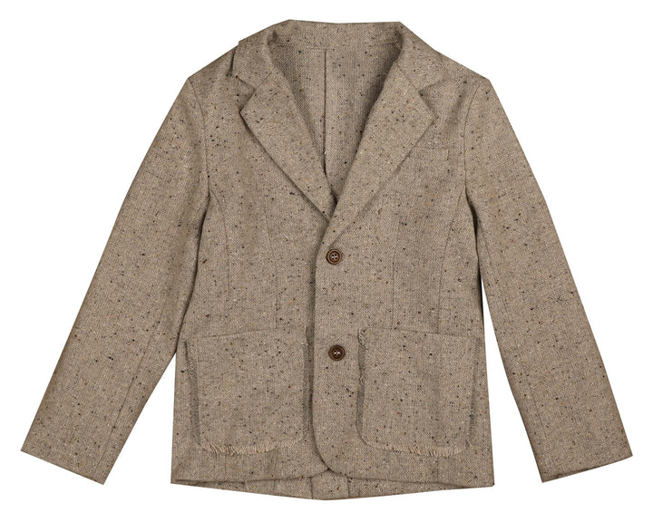 blazer tweed wool - grey