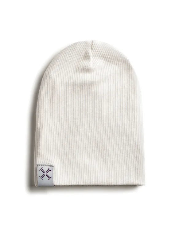 hat beanie classic - natural white