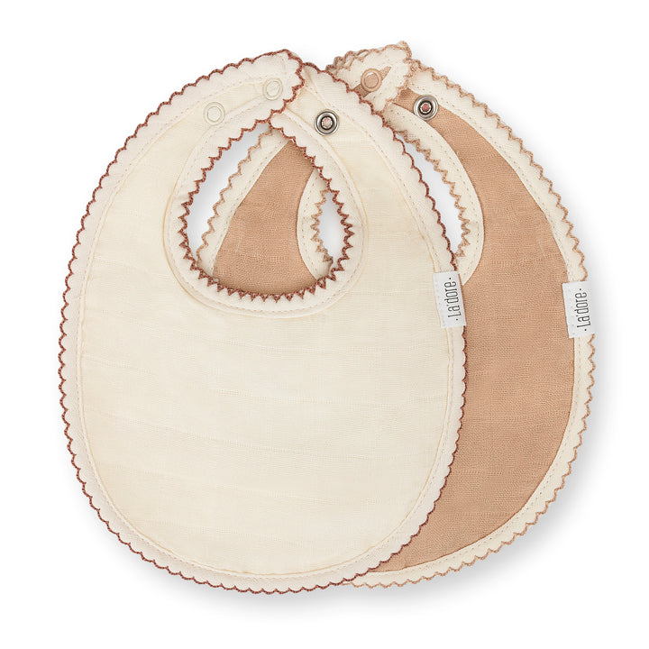 bib muslin printed - mini flower sage