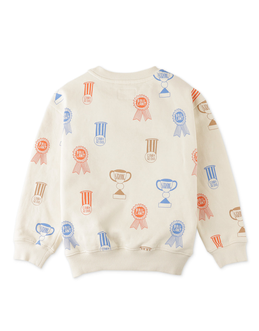 tee l/s sweat stamps - antique white