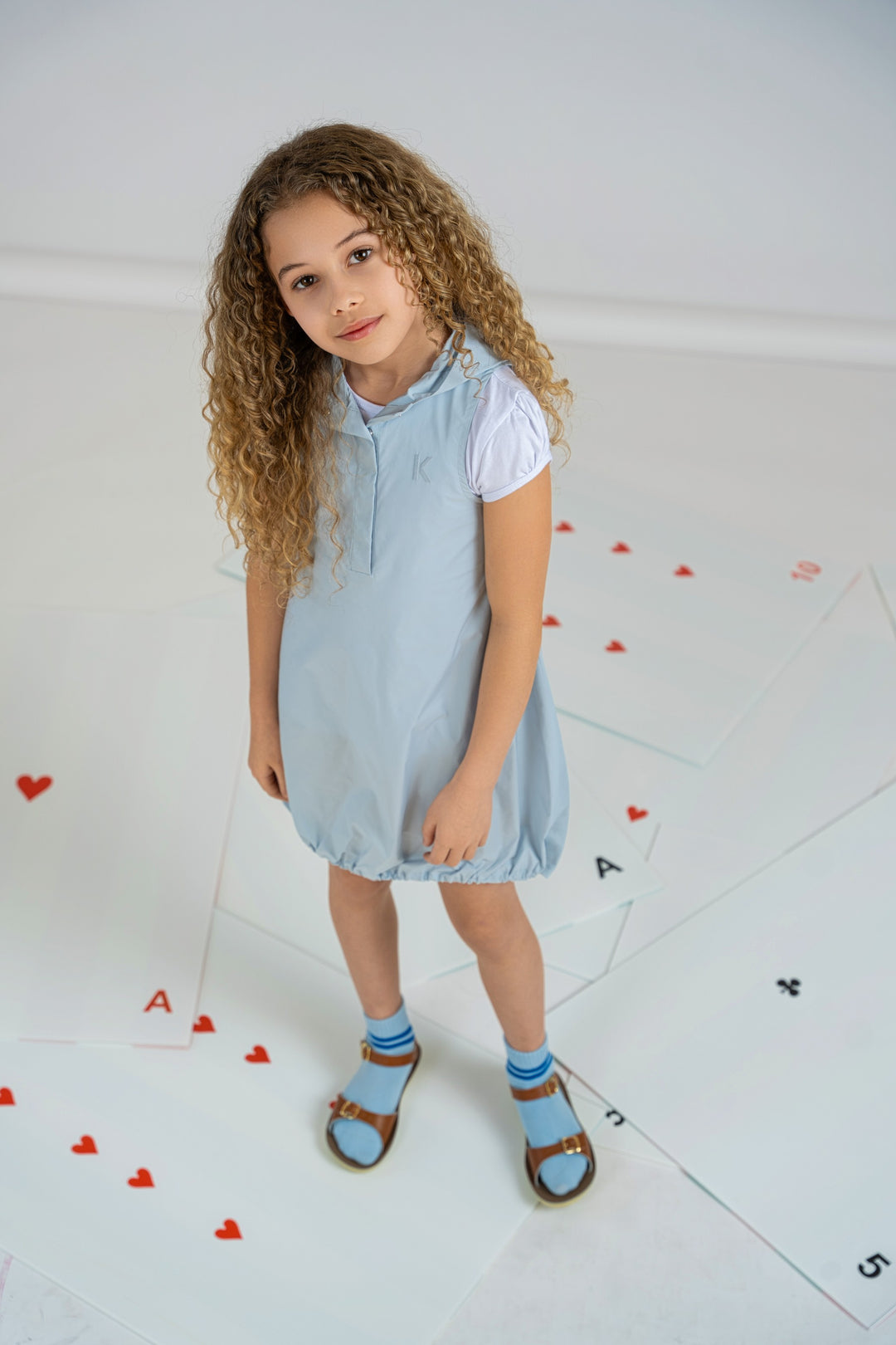 dress raincoat fabric hooded jumper - blue