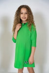 dress tie detail - green