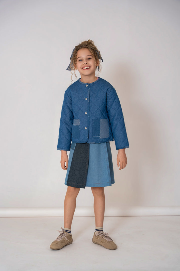 jacket denim quilted - denim