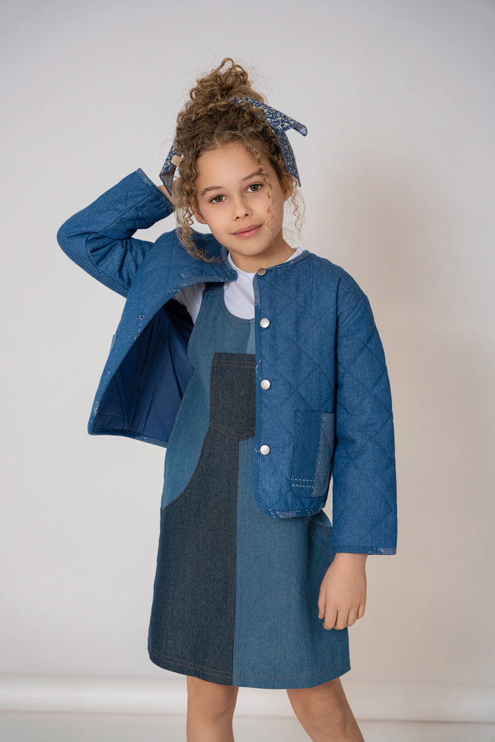 jacket denim quilted - denim