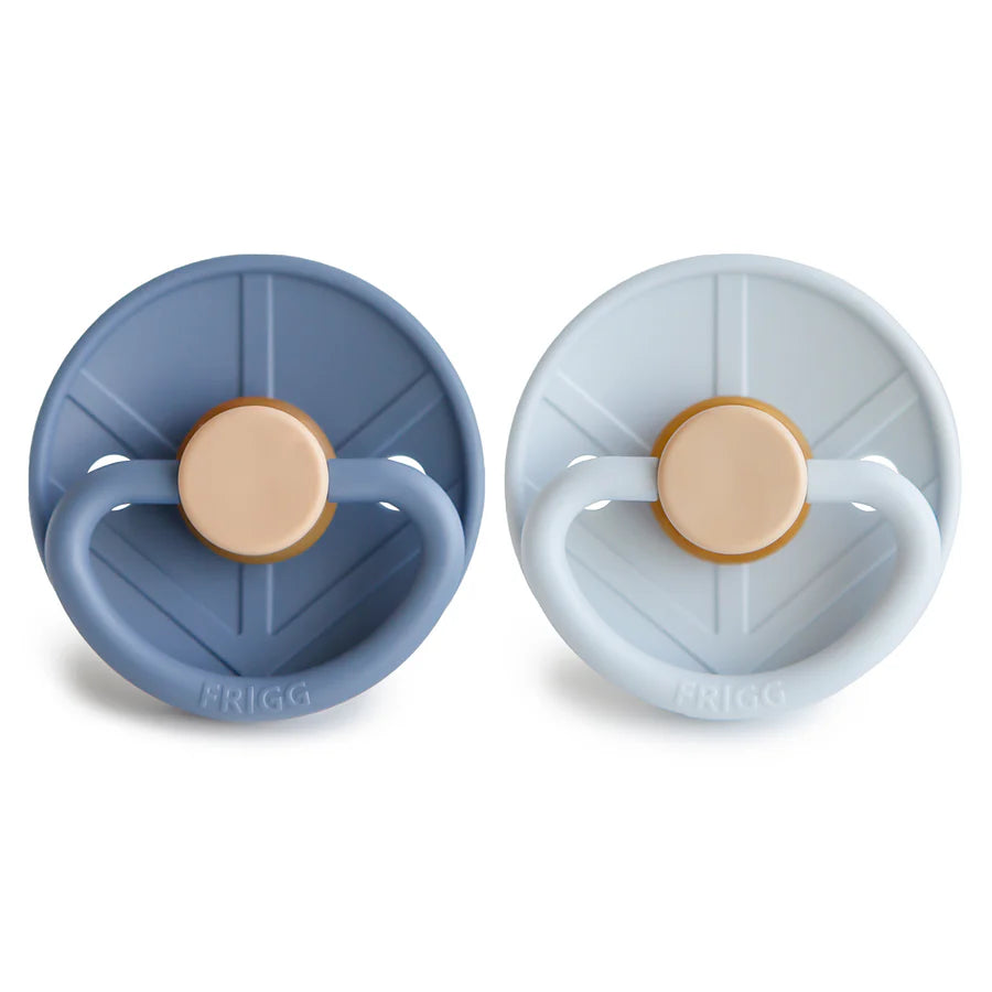 pacifier 2pk viking silicone  - ocean view/p blue