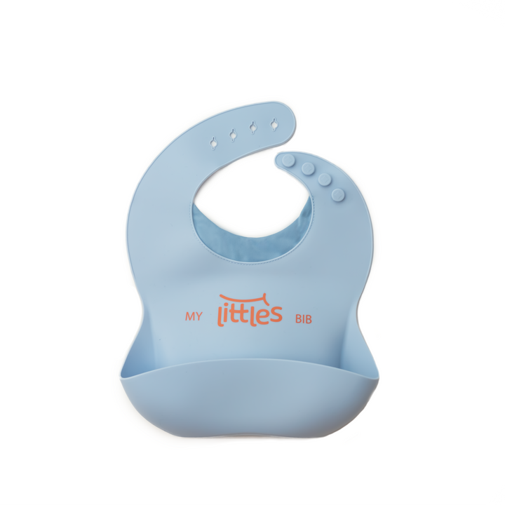 littles bib - blue