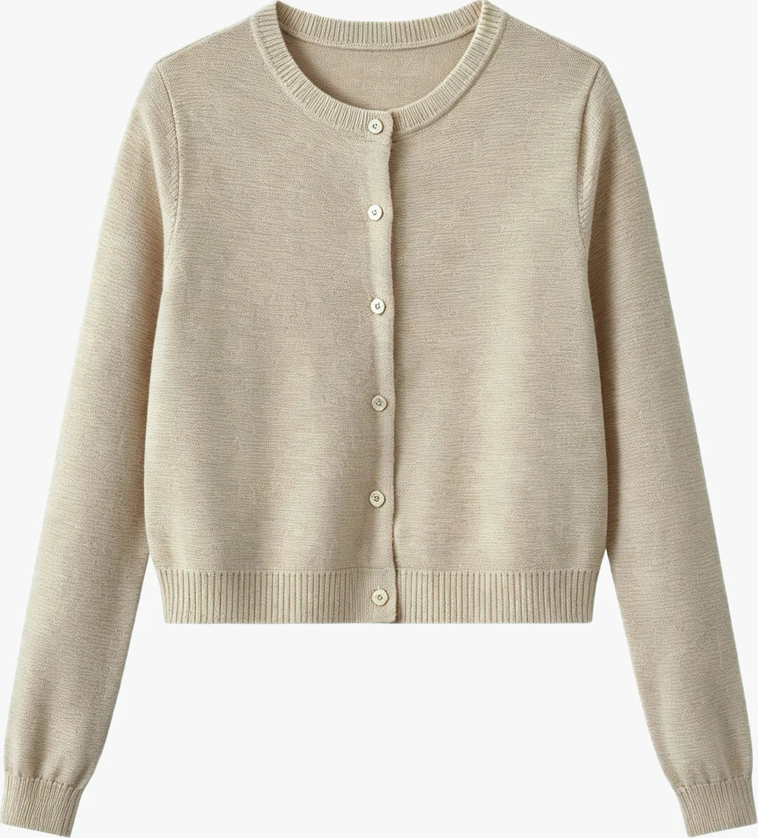 dress knit pleated jumper with cardigan - tan