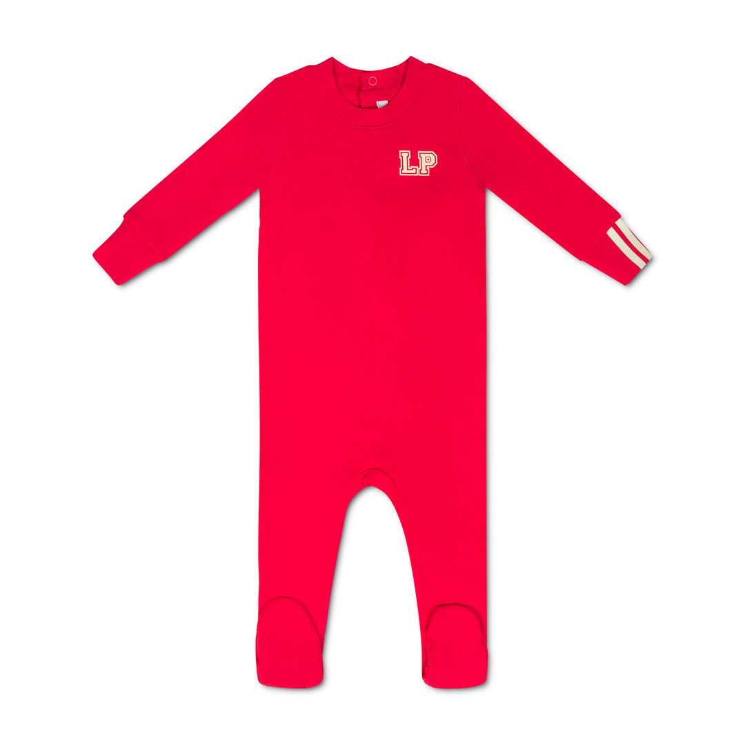 lp glow in the dark footie with beanie - hot pink