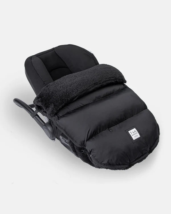 footmuff plush pod - black plush