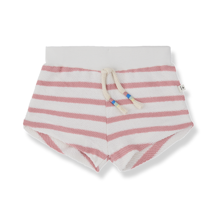 set outfit striped sweatshirt and shorts - strawberry