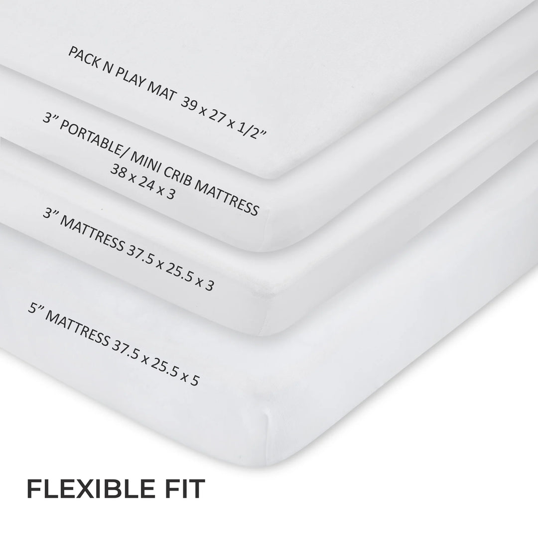 sheet cotton pack n play solid - white