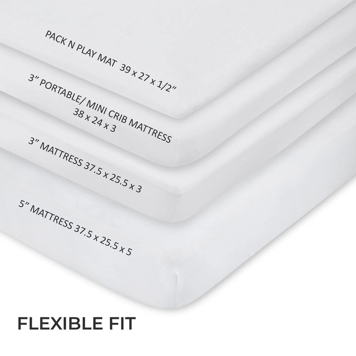 sheet cotton pack n play solid - white