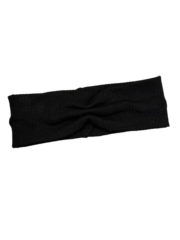 baby band rib sintch with patch in the back - black