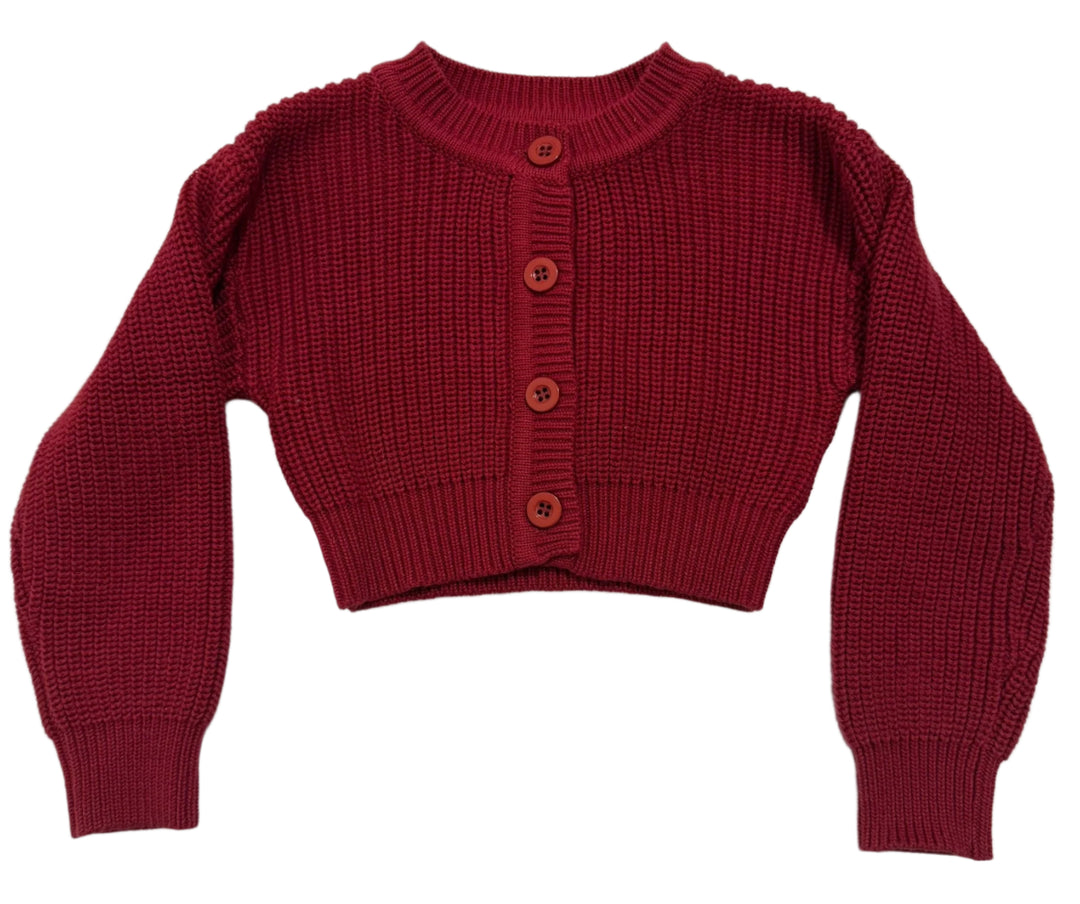 cardigan knitted - brick