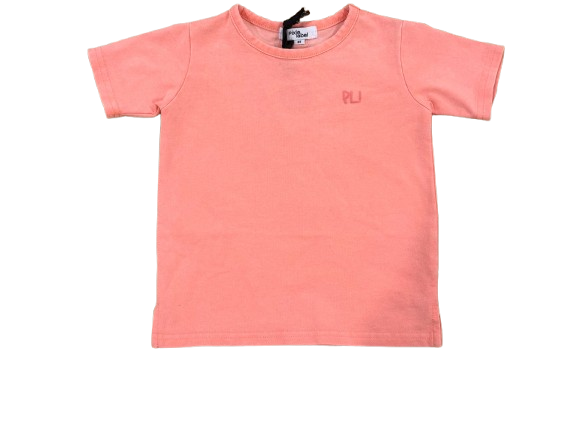 set outfit tee and shorts mineral wash - pink wash