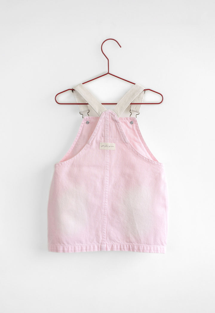 dress canvas bow jumper - pink denim