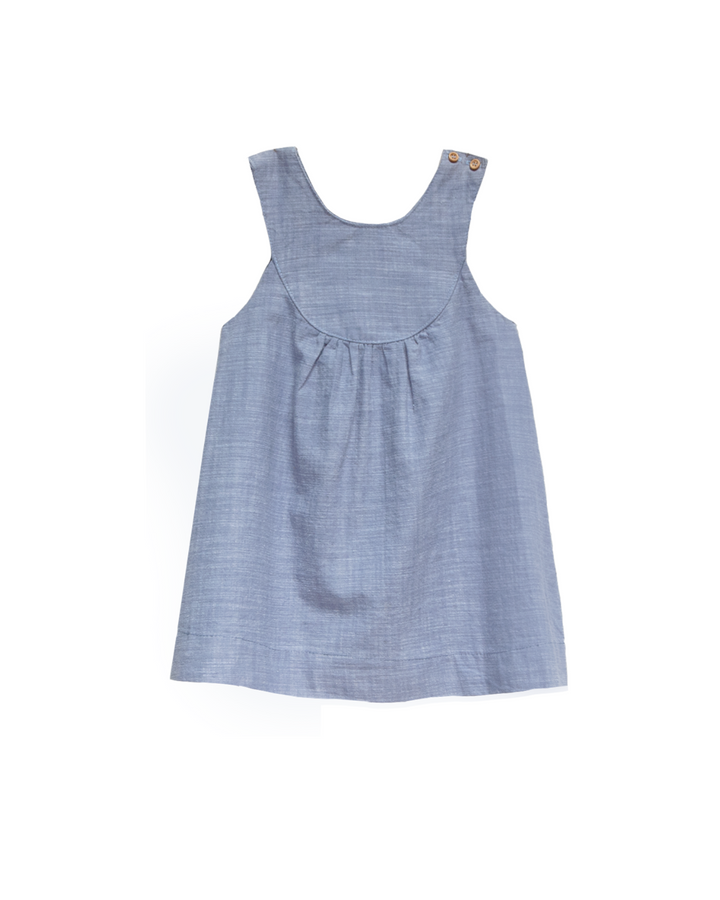 dress woven poppy jumper - chambray