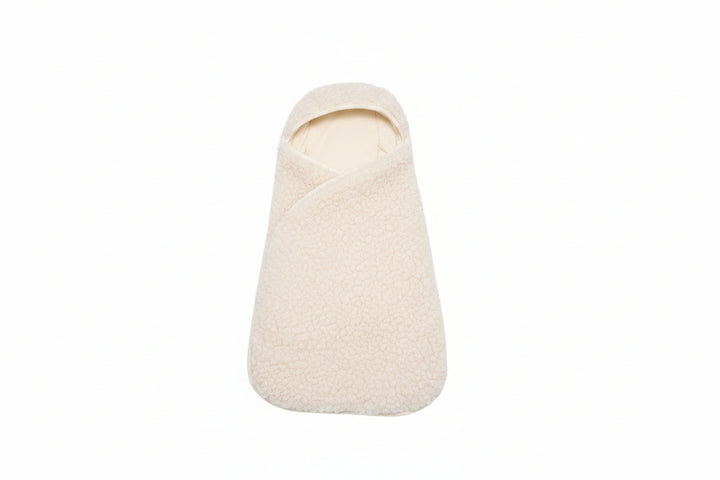 bunting sherpa toggle wrap - cream