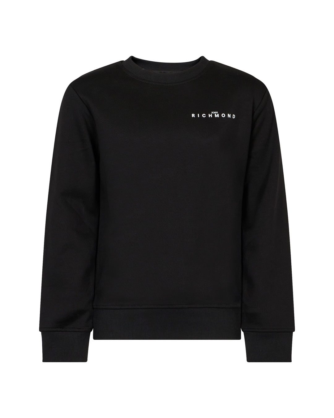 top l/s mini logo sweatshirt - black
