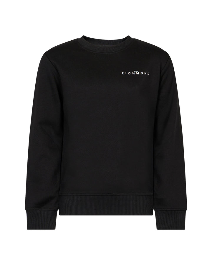top l/s mini logo sweatshirt - black