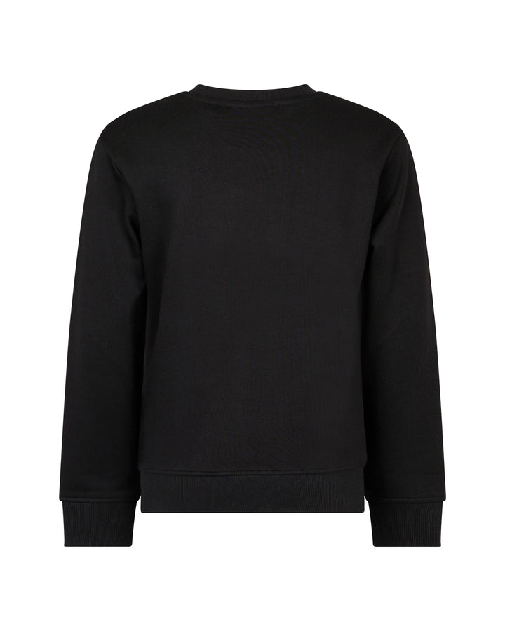 top l/s mini logo sweatshirt - black