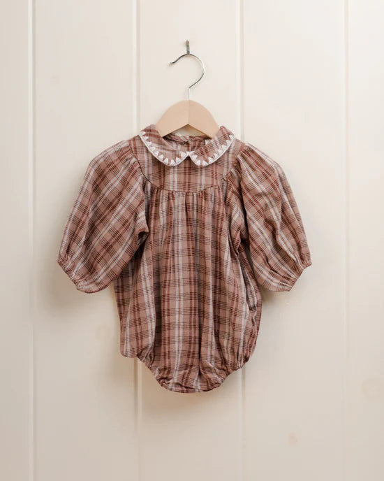 one piece plaid bubble - autumn