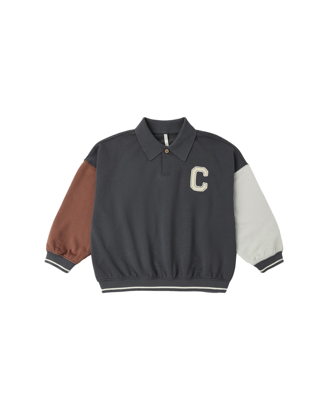polo l/s color block - midnight