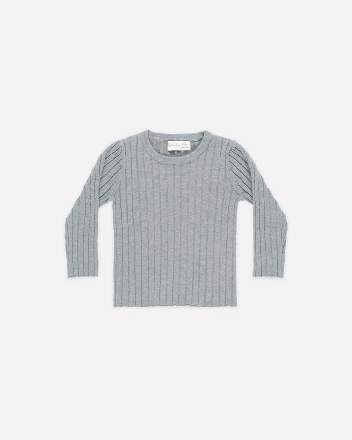 set outfit ribbed knit sweater and pants - blue