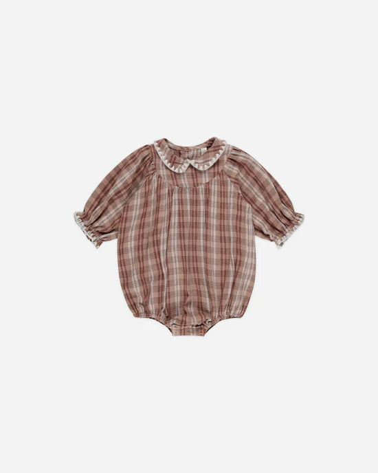 one piece plaid bubble - autumn