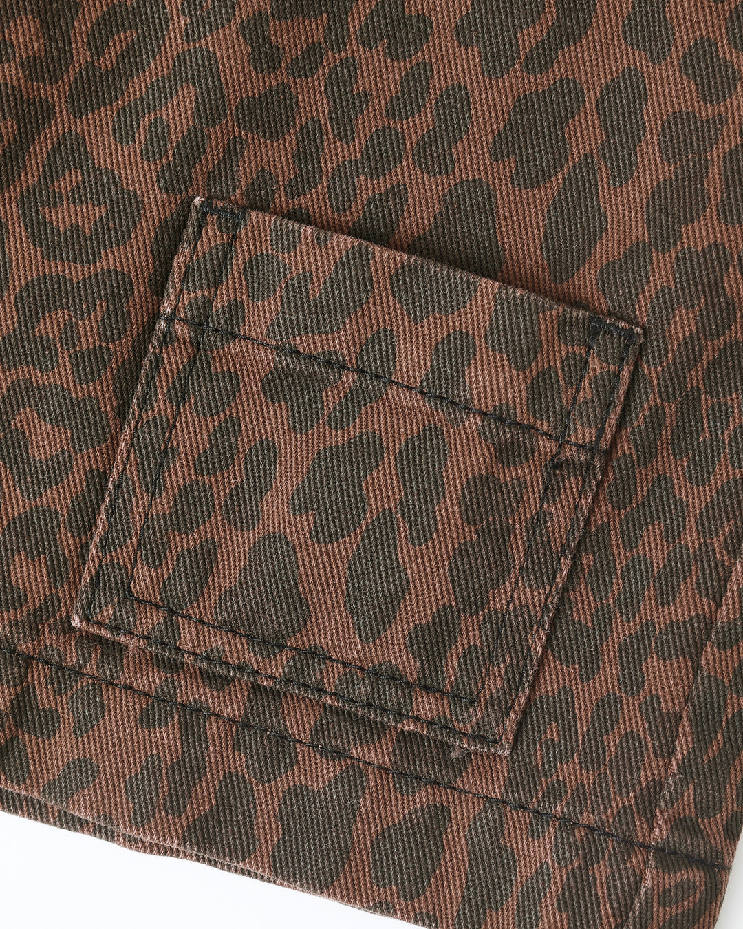 vest leopard print front tie - brown