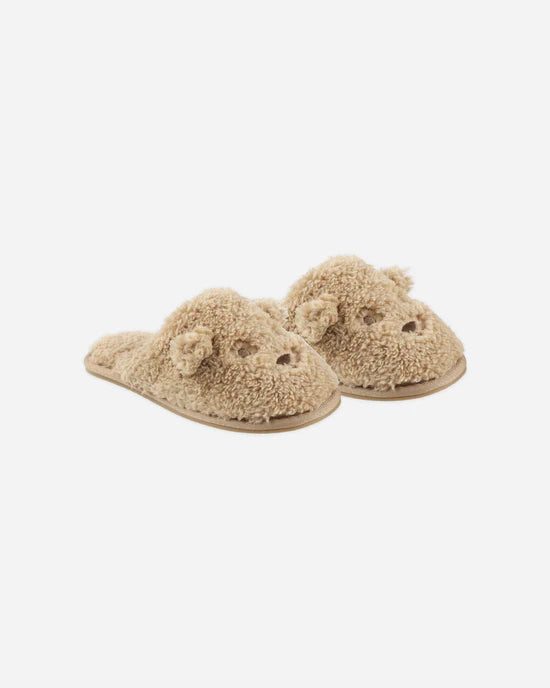 shoes slippers bears - gold