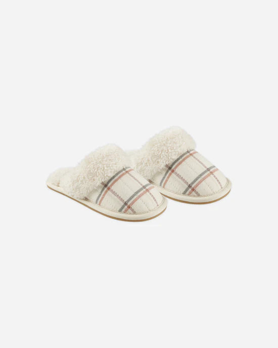 shoes slippers plaid - holiday