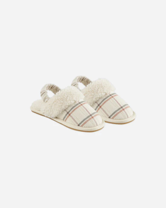 shoes slippers plaid - holiday